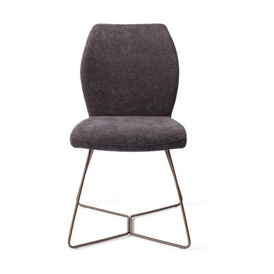 Jesper Home Ikata eetkamerstoel Almost Black beehive rose