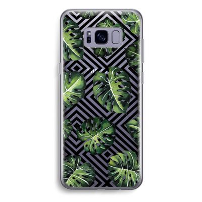 Geometrische jungle: Samsung Galaxy S8 Plus Transparant Hoesje