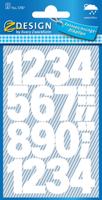 Avery Etiketten cijfers en letters 0-9 groot, 2 blad, wit, waterbestendige folie Avery Etiketten cijfers en letters 0-9 groot, 2 blad, wit, waterbestendige folie