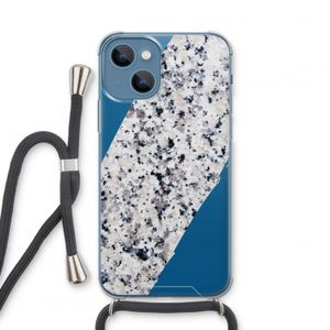 Gespikkelde marmer: iPhone 13 mini Transparant Hoesje met koord