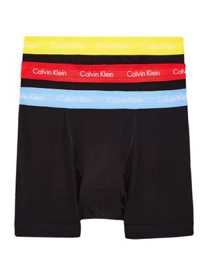 Calvin Klein - 3p Trunk - Cotton Stretch - WIV, Maat:S
