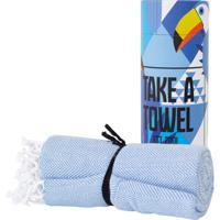 Hamamdoek - Take A Towel - saunadoek - 100x180cm - 100% katoen - pestemal - Lichtblauw - thumbnail