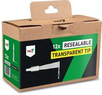 Tec7 hersluitbare hangtuit transparant (doosje 12 stuks) - 599409290