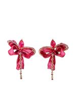 Anabela Chan boucles d'oreilles Cupid's Bow en or vermeil 18ct - Rouge