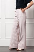 Lexie pinstripe trousers - pale pink/dark blue - 12799