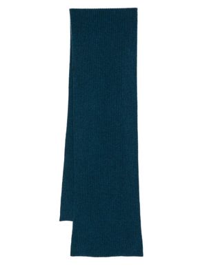 N.Peal écharpe en maille nervurée - Bleu