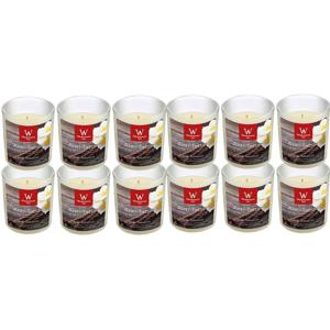 Trend Candles Geurkaars - 12x - in glas - Anti tabac aroma - 25 branduren - 7 x 8 cm