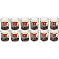 Trend Candles Geurkaars - 12x - in glas - Anti tabac aroma - 25 branduren - 7 x 8 cm - thumbnail