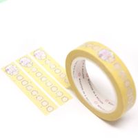 Wonton in a Million Sundress Yellow Dumpling Vertical Checklist Washi Tape