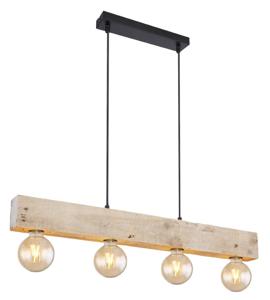 Globo Houten hanglamp Adalie 15455-4H