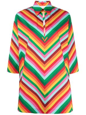 Valentino Garavani blouse à rayures - Rouge