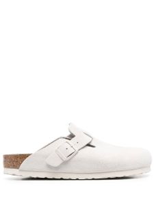 Birkenstock chaussons à détails de boucles - Blanc