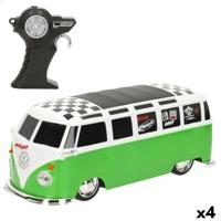 Politiewagen op Afstandsbediening Volkswagen COMBI 20 x 8 x 9 cm (4 Stuks)
