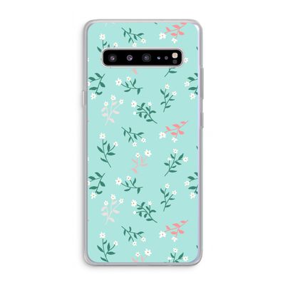 Small white flowers: Samsung Galaxy S10 5G Transparant Hoesje