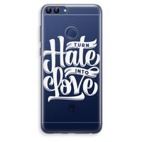 Turn hate into love: Huawei P Smart (2018) Transparant Hoesje