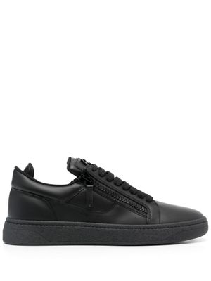 Giuseppe Zanotti baskets à fermeture zippée latérale - Noir