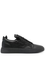 Giuseppe Zanotti side-zip leather low-top sneakers - Noir - thumbnail