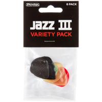 Dunlop PVP103 Jazz III Pick Variety Pack plectrum set 6 stuks - thumbnail