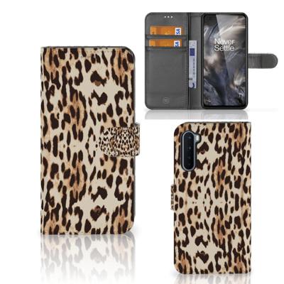 OnePlus Nord | Telefoonhoesje | Met pasjeshouder | Leopard