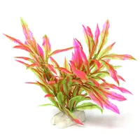 Kunststof aquariumplant rood
