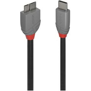 Lindy 36623 USB-kabel 3 m USB 3.2 Gen 1 (3.1 Gen 1) USB C Micro-USB B Zwart