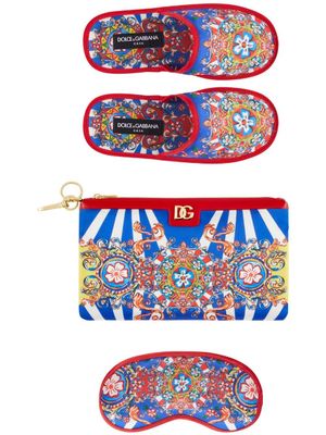 Dolce & Gabbana coffret de nuit à imprimé abstrait - Rouge