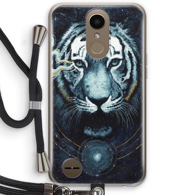 Darkness Tiger: LG K10 (2017) Transparant Hoesje met koord