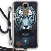 Darkness Tiger: LG K10 (2017) Transparant Hoesje met koord