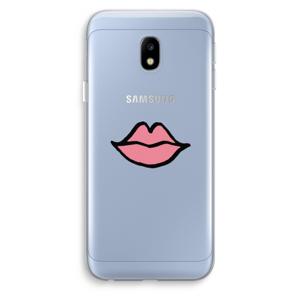 Kusje: Samsung Galaxy J3 (2017) Transparant Hoesje