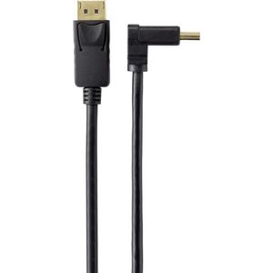 Renkforce SP-9163724 DisplayPort-kabel DisplayPort Aansluitkabel DisplayPort-stekker, DisplayPort-stekker 0.50 m Zwart Vergulde steekcontacten