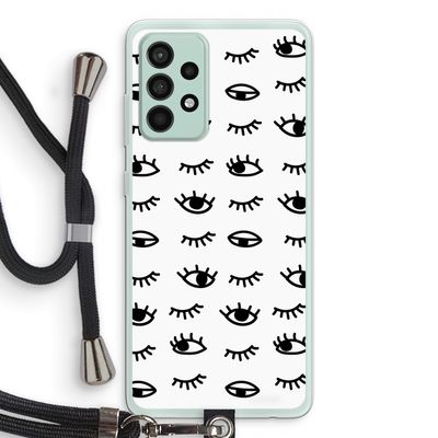 Eye pattern #2: Samsung Galaxy A52s 5G Transparant Hoesje met koord