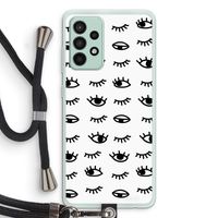 Eye pattern #2: Samsung Galaxy A52s 5G Transparant Hoesje met koord