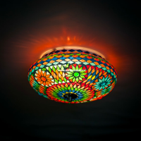 Plafonniere Roya multi colour in 3 maten