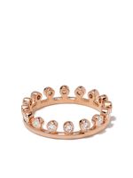 De Beers Jewellers bague Drewdrop en or rose 18ct pavée de diamants - thumbnail