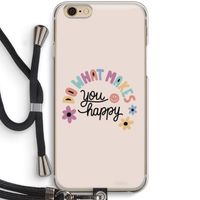 Happy days: iPhone 6 / 6S Transparant Hoesje met koord