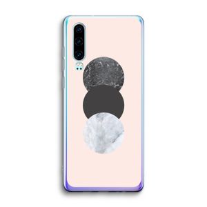 Marmeren cirkels: Huawei P30 Transparant Hoesje