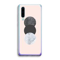 Marmeren cirkels: Huawei P30 Transparant Hoesje