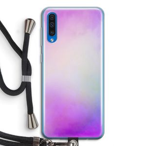 Clouds pastel: Samsung Galaxy A50 Transparant Hoesje met koord