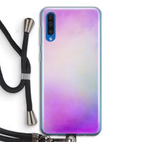 Clouds pastel: Samsung Galaxy A50 Transparant Hoesje met koord