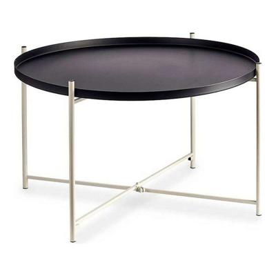 Bijzettafel Gift Decor Wit Zwart 76,5 x 46 x 76,5 cm