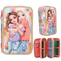 TOPModel Girl Power 3-vaks etui - beige