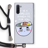 I'm A Hopeless Ramen-Tic For You: Samsung Galaxy Note 10 Transparant Hoesje met koord