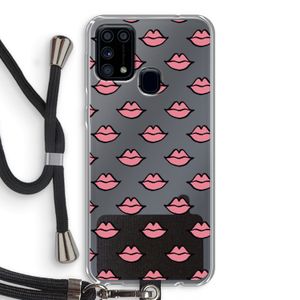 Lipjes: Samsung Galaxy M31 Transparant Hoesje met koord