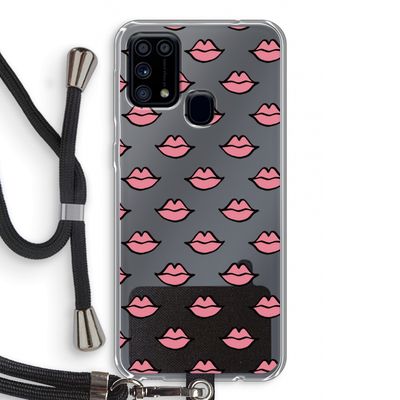Lipjes: Samsung Galaxy M31 Transparant Hoesje met koord