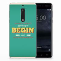 Nokia 5 | Siliconen hoesje | met naam Quote Begin