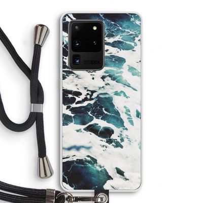 Golven: Samsung Galaxy S20 Ultra Transparant Hoesje met koord
