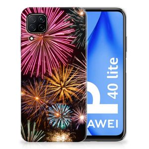Huawei P40 Lite Silicone Back Cover Vuurwerk