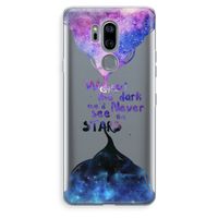 Stars quote: LG G7 Thinq Transparant Hoesje