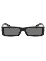 Dolce & Gabbana Eyewear lunettes de soleil rectangulaires Re-Edition à plaque logo - Noir