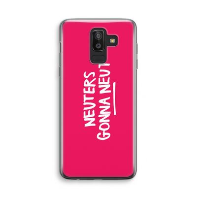 Neuters (roze): Samsung Galaxy J8 (2018) Transparant Hoesje